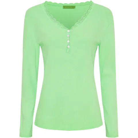 Marta du Château langærmet T-Shirt MdcCalista 2500 – Green Neo — produktfoto