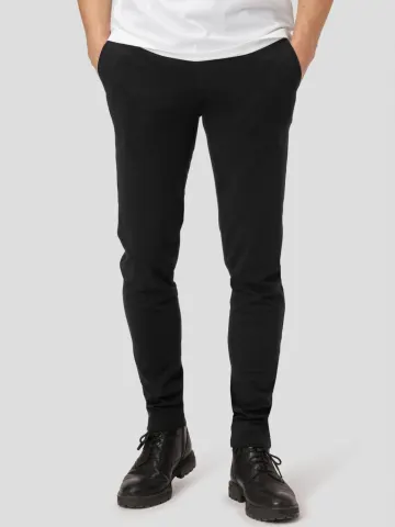 Gnious Amato Solid here Slim bukser – Sort — produktfoto