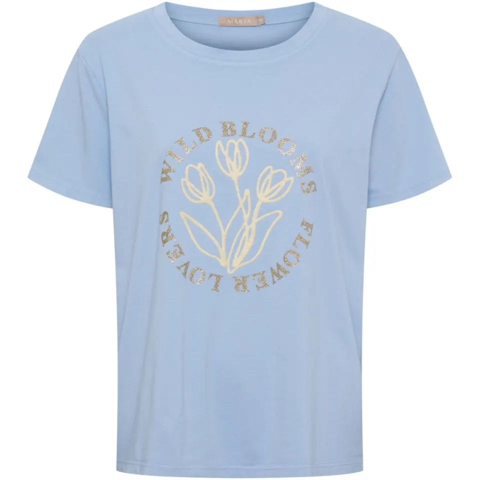Marta du Château T-Shirt MdcBrianna 22585 – Lightblue — produktfoto