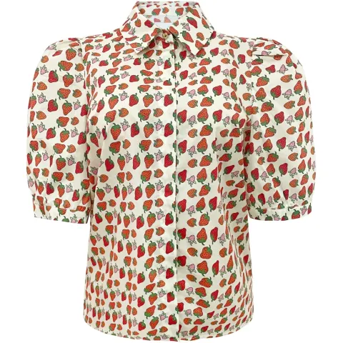 Liberté bluse Flora – STRAWBERRY — produktfoto