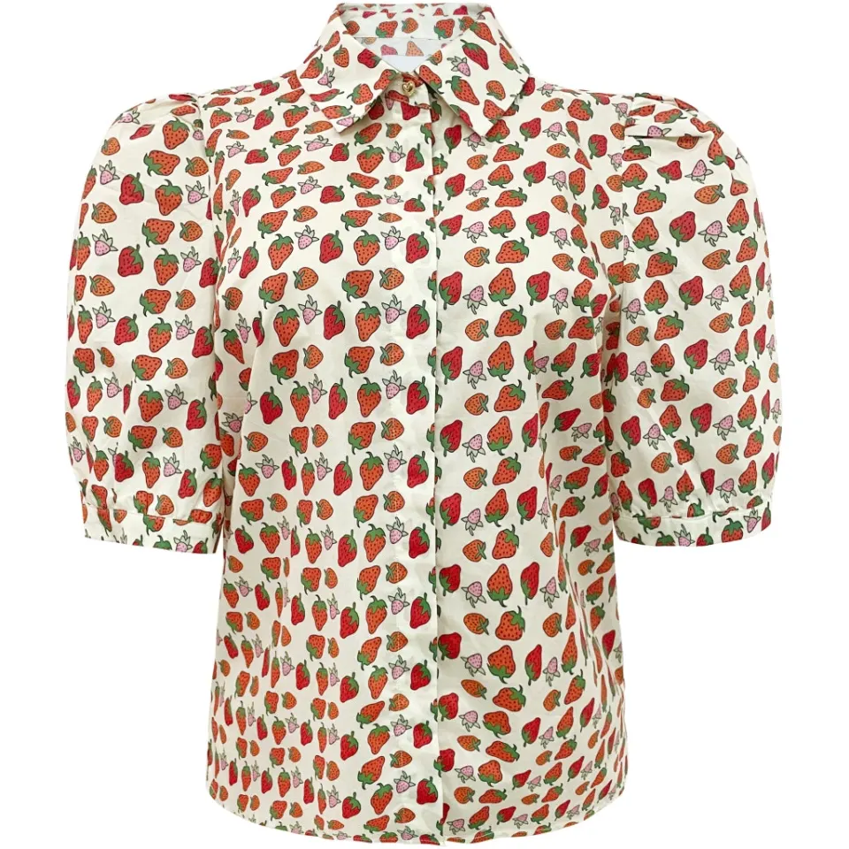 Liberté bluse Flora – STRAWBERRY — produktfoto