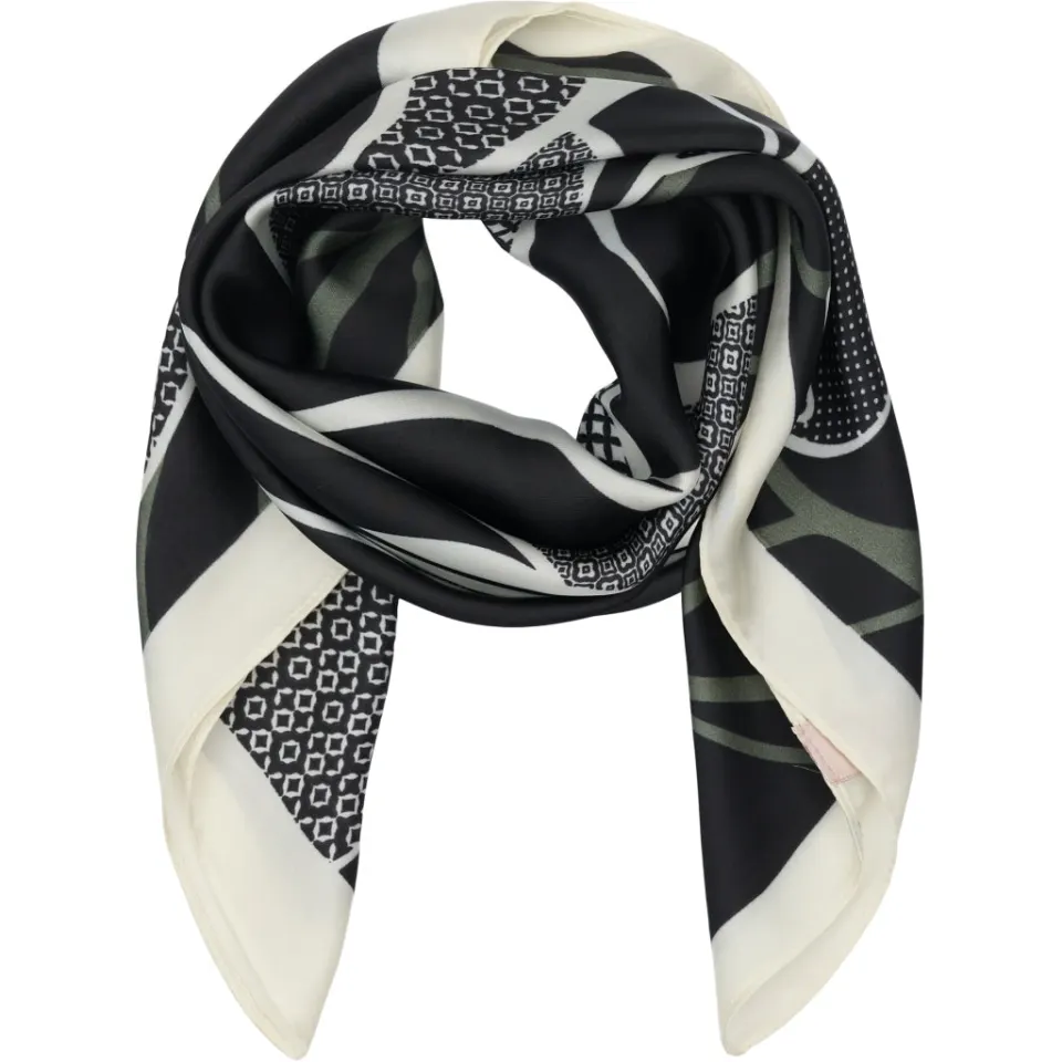 Marta du Château tørklæde MdcJuline FA-Scarf – Black31240 — produktfoto