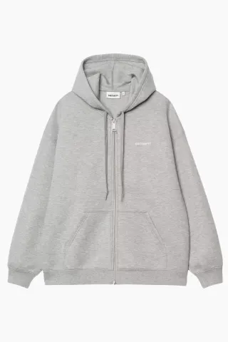 Carhartt W' Hooded Alda Jacket - Grey Heather/White – Carhartt WIP — produktfoto
