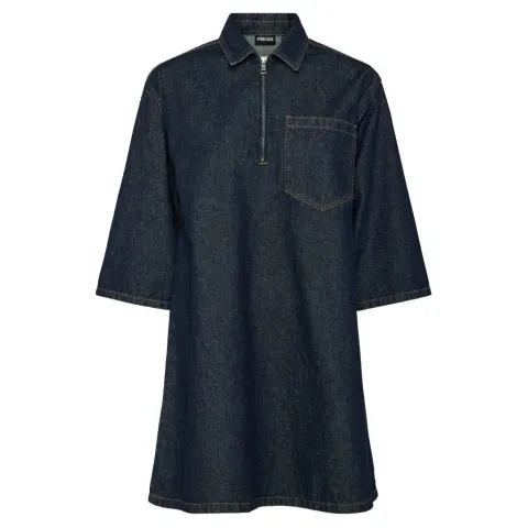 Pieces kjole Pcnevin – Dark Blue Denim — produktfoto