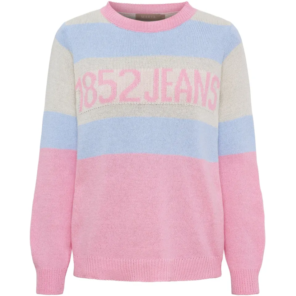 Marta du Château strik MdcBrielle KN8167 – Pink/Sky — produktfoto