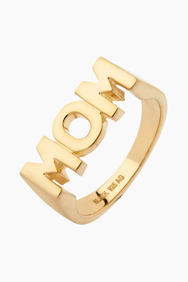 Maria Black Mom Ring – Goldplated Silver — produktfoto