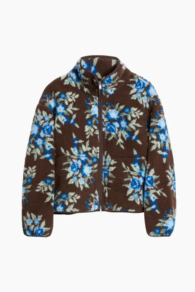 Holzweiler Rype Fleece Jacket – Brown Mix — produktfoto