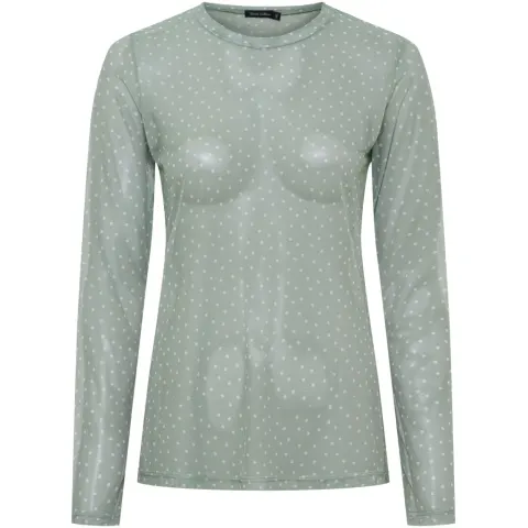 Black Colour bluse Bcanne – Green dot — produktfoto