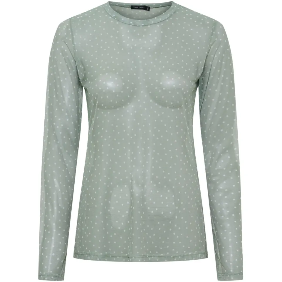 Black Colour bluse Bcanne – Green dot — produktfoto