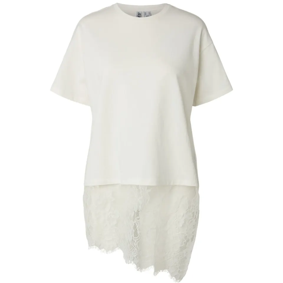 Pieces t-shirt Pcmave – Cloud Dancer — produktfoto