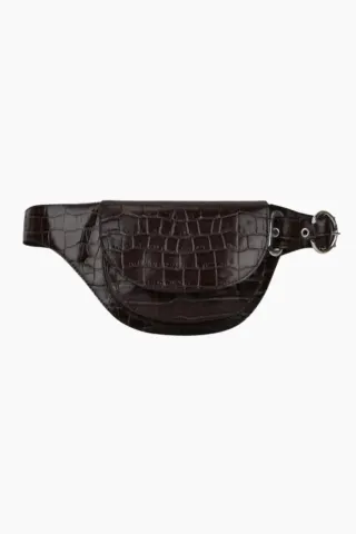 Silfen Studio Eliza Belt – Brown Croco — produktfoto