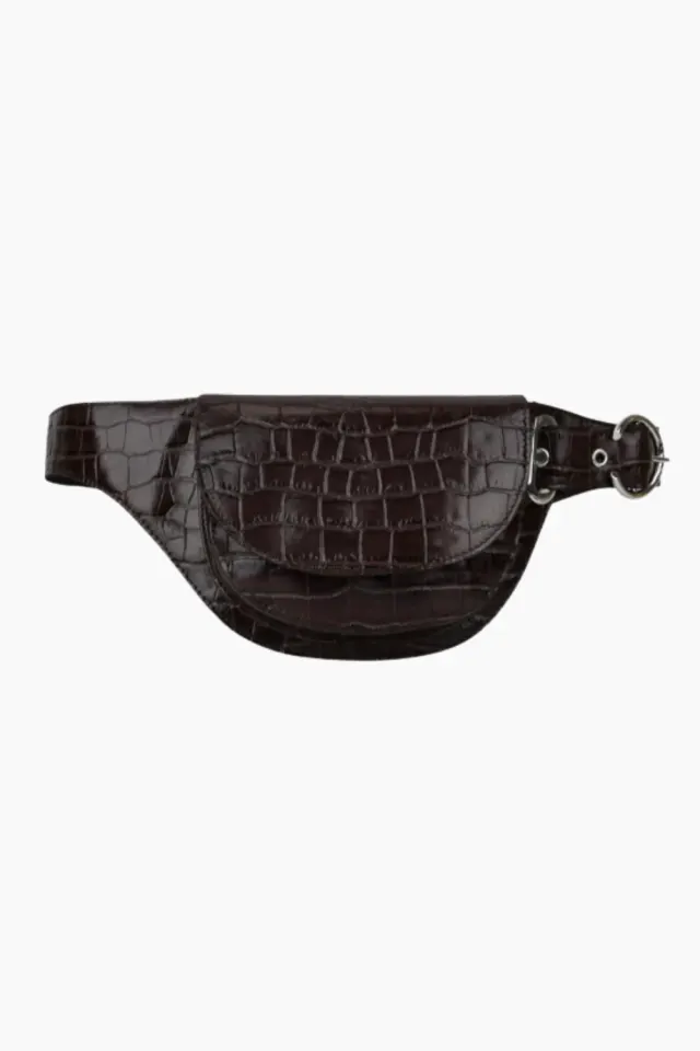 Silfen Studio Eliza Belt – Brown Croco — produktfoto