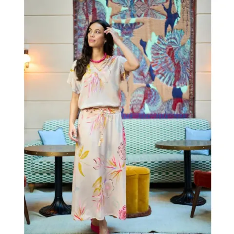 Black Colour bluse Bcluna – Poppy Rose — produktfoto
