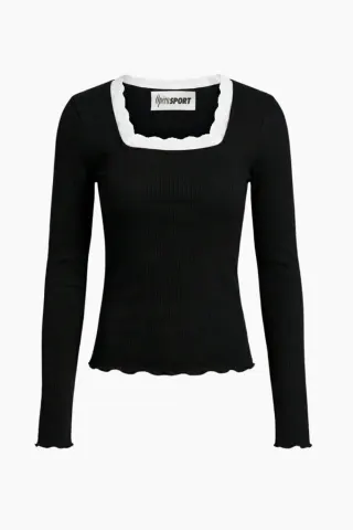 OpéraSPORT Rosella Seamless Top – sort — produktfoto