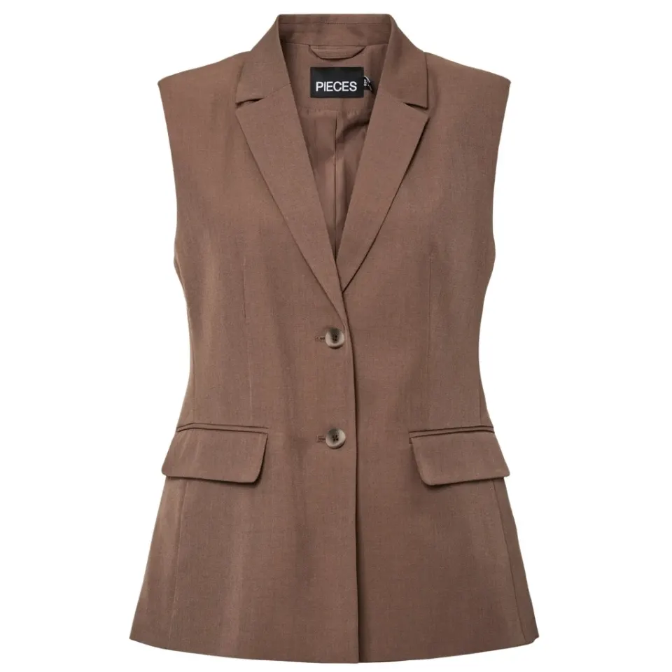 Pieces vest Pcblossom – Coffee Quartz — produktfoto