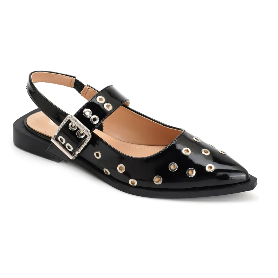 Elyne slingback ballerina 8299 – sort — produktfoto