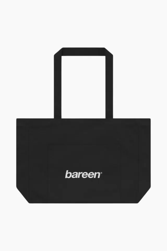 bareen Panelled Canvas Bag – sort — produktfoto