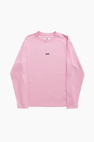ALIS Joshua Long Sleeve w/ Logo – Solid Pink — produktfoto