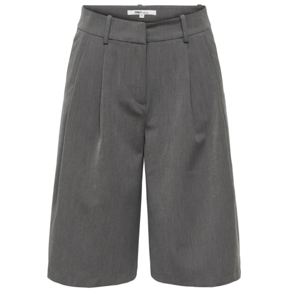ONLY shorts Onlnalina – Medium grey melange — produktfoto