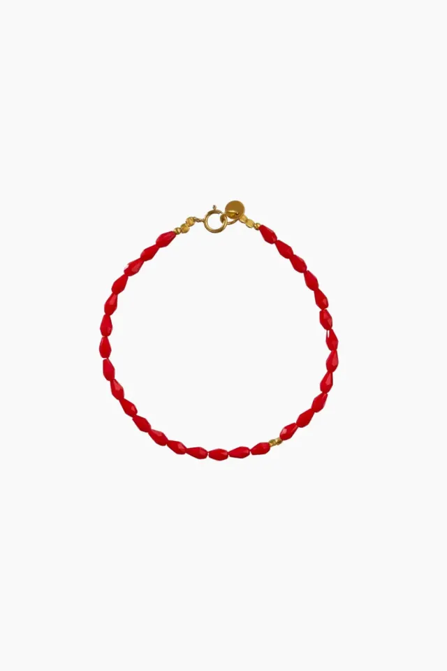 STINE A Miss Paris Bracelet Boheme – Rød — produktfoto