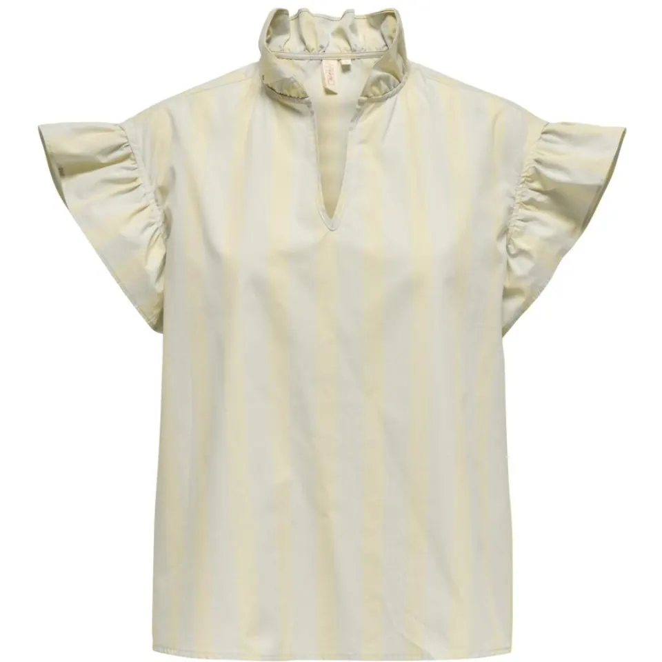 ONLY bluse Onlmalou – Pumice Stone CASHMERE BLUE — produktfoto