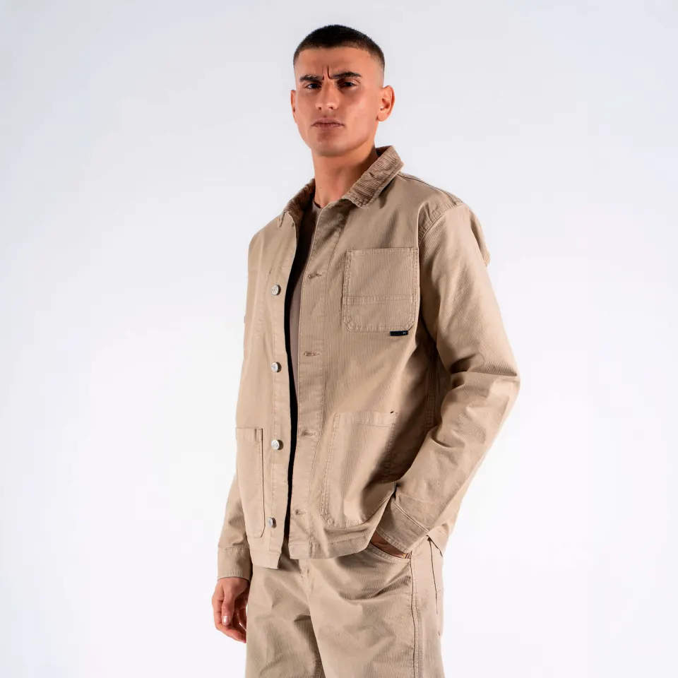 Marcus MAnigel dobby overshirt – Crockery — produktfoto