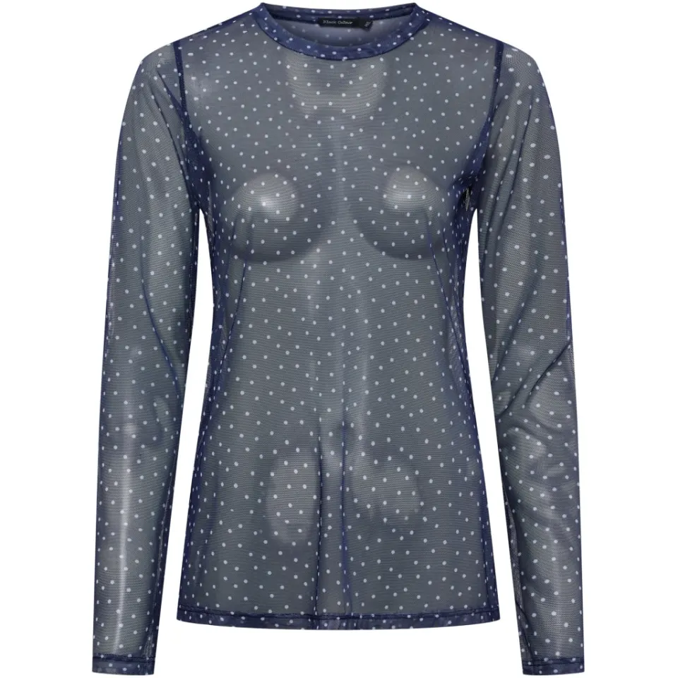 Black Colour bluse Bcanne – Navy dot — produktfoto