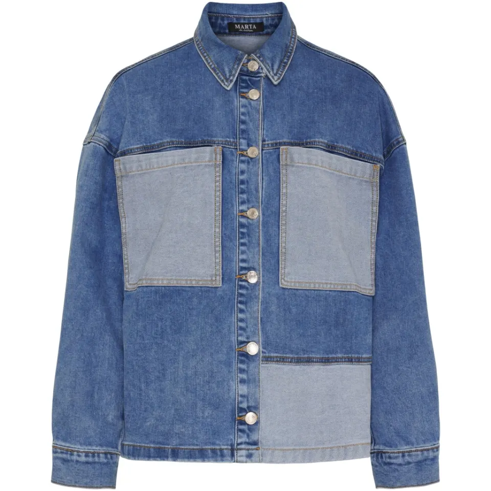 Marta du Château jakke MdcMilja MDC238-V9079A – Blue Denim — produktfoto
