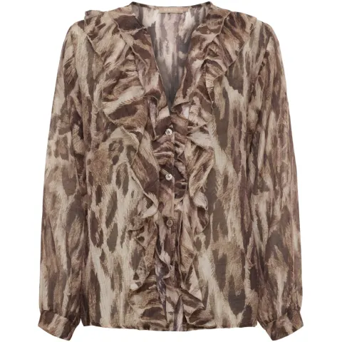 Marta du Château Bluse MdcPistacia 8775 – leopard — produktfoto