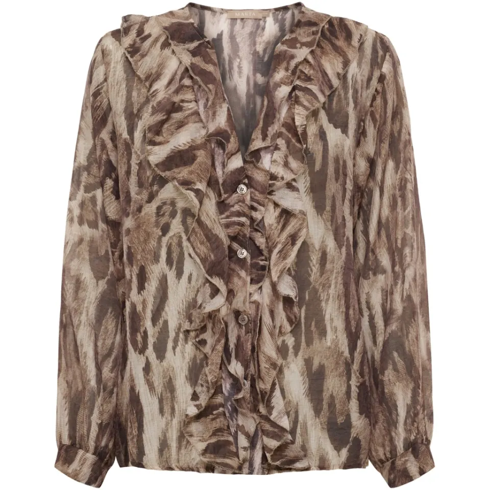 Marta du Château Bluse MdcPistacia 8775 – leopard — produktfoto