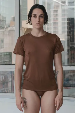 Baserange Tee Shirt Bamboo Lyocell – Ocular — produktfoto
