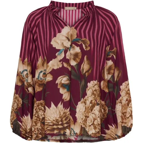 Marta du Château bluse MdcOctavia 003B – Bordeaux6022 — produktfoto