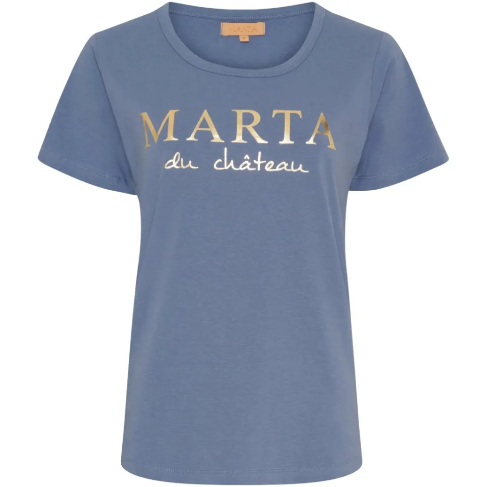 Marta du Château T-shirt MT002 – Denim Blue — produktfoto