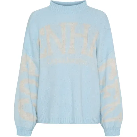 Marta du Château strik MdcAria 8111 – Light Blue/Beige — produktfoto
