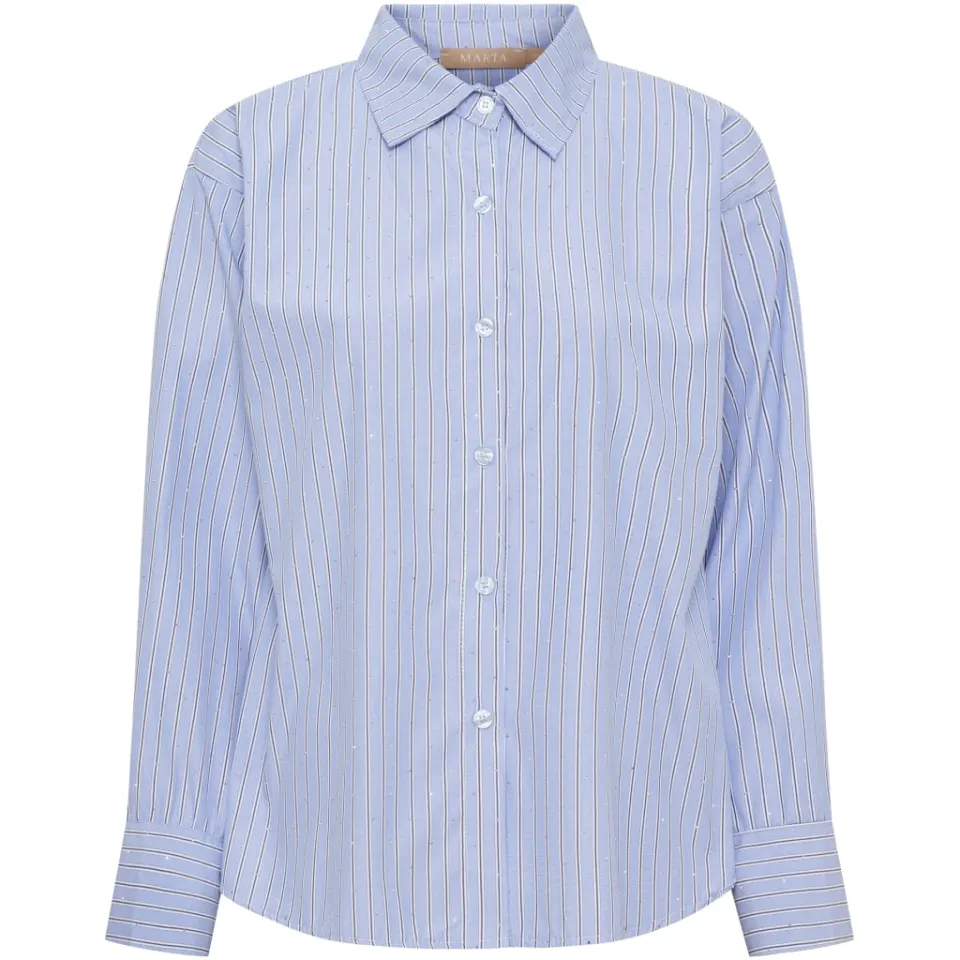 Marta du Château Skjorte MdcVeloura 8199 – Blue Stripe — produktfoto