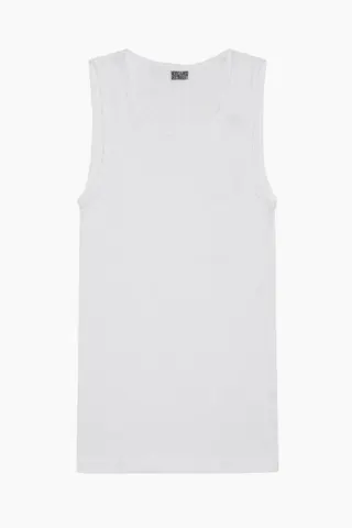 Nørgaard på Strøget NPS Tank Top Solid Color – hvid — produktfoto