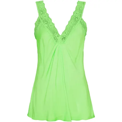 Marta du Château top med blondekant 21336 – Fluo Verde — produktfoto