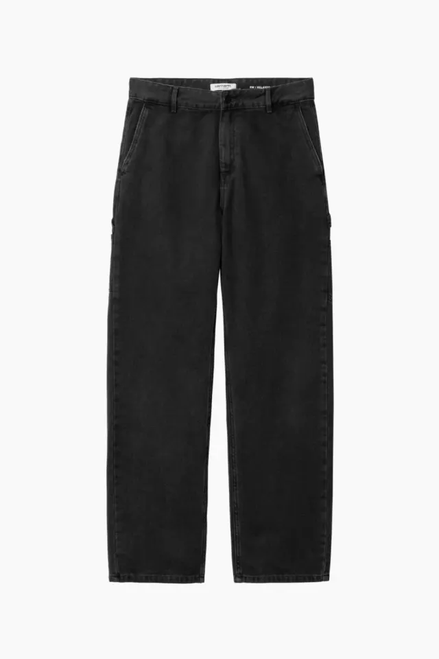 Carhartt W' Pierce Pant Straight Maverick - Black Stone Washed – Carhartt WIP — produktfoto