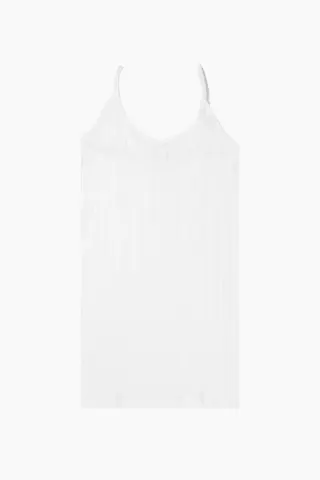 Nørgaard på Strøget NPS Strap Top Solid Color – hvid — produktfoto