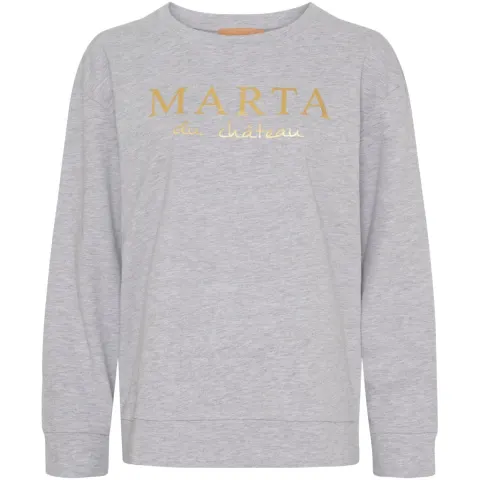 Marta du Château sweatshirt MdcAnnemette J-639 – Grey Melange — produktfoto