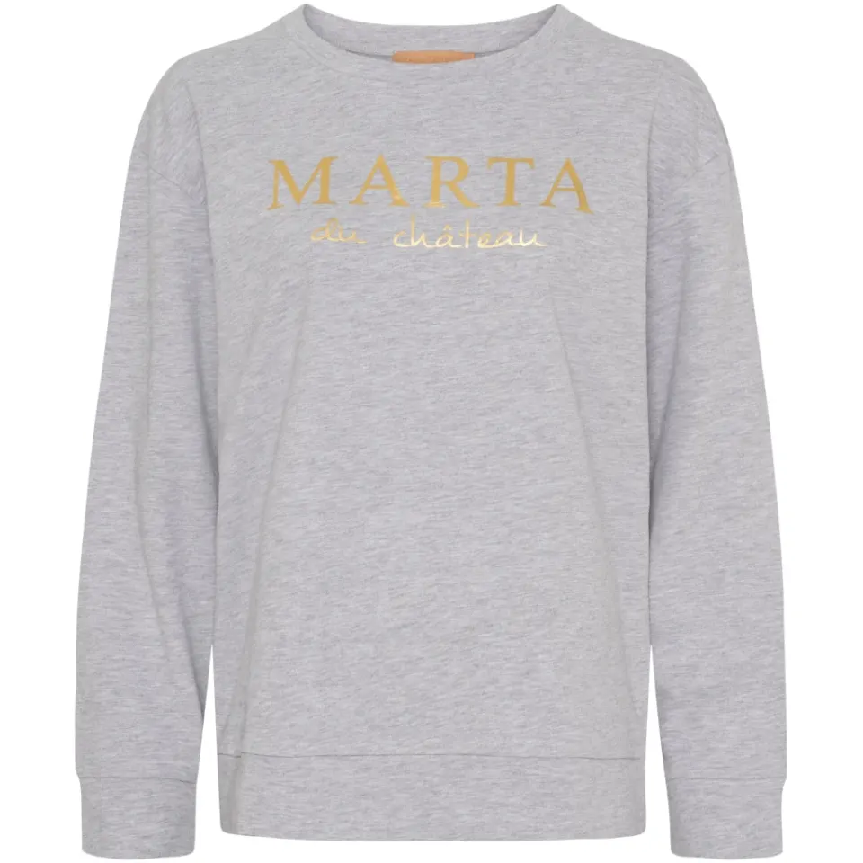 Marta du Château sweatshirt MdcAnnemette J-639 – Grey Melange — produktfoto