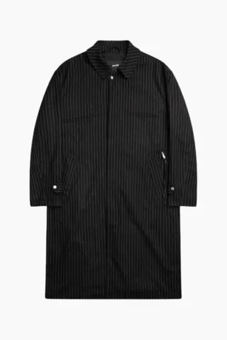 ALIS Alleynar Oversized Trench Coat – Black Pinstripe — produktfoto