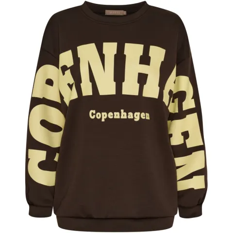 Marta du Château sweatshirt MdcHibiscus 22659 – Brown/Yellow — produktfoto
