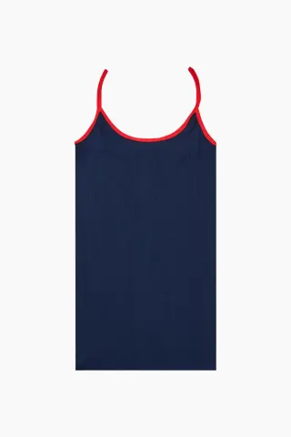 Nørgaard på Strøget NPS Strap Top Kontrast – Marine/Red — produktfoto