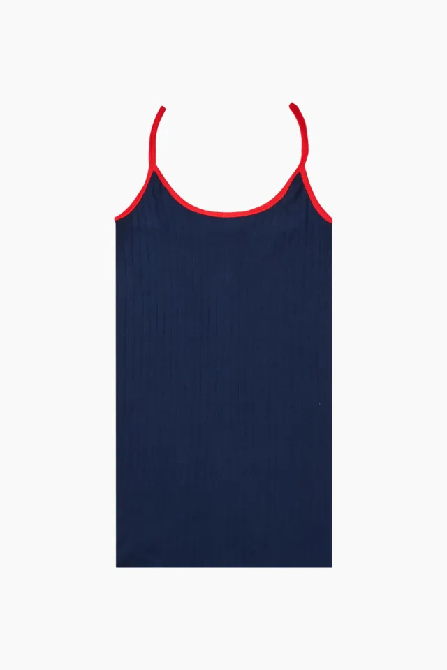 Nørgaard på Strøget NPS Strap Top Kontrast – Marine/Red — produktfoto