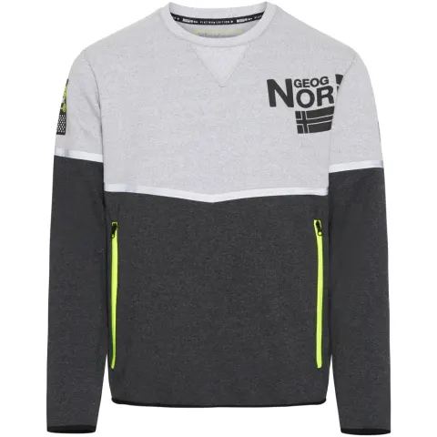 Geographical Norway sweatshirt Fanas Grey – grå — produktfoto