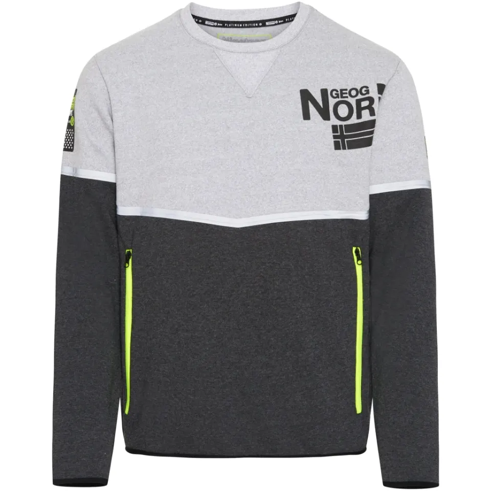Geographical Norway sweatshirt Fanas Grey – grå — produktfoto