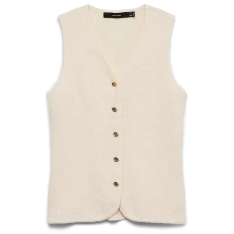Vero Moda vest Vmsilvia – Birch W. GOLD BUTTONS — produktfoto