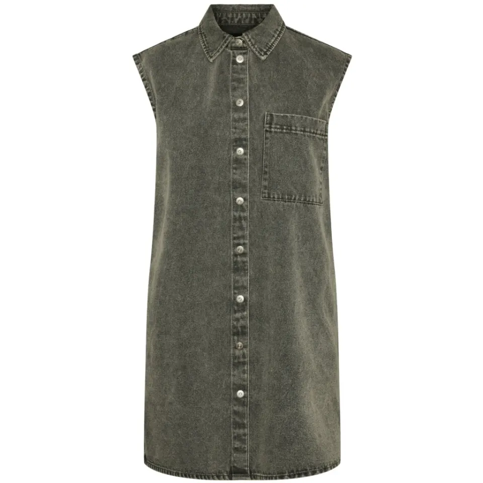 Pieces kjole Pcabbi – Light Grey Melange — produktfoto