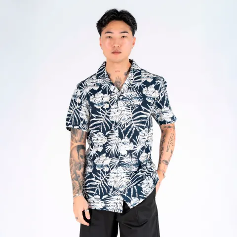 Marcus MAblake ss shirt – Dark Sapphire — produktfoto